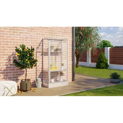 Vitavia Tuinkas Polis 350 - Polycarbonaat 4mm - Aluminium - 81x43x166cm