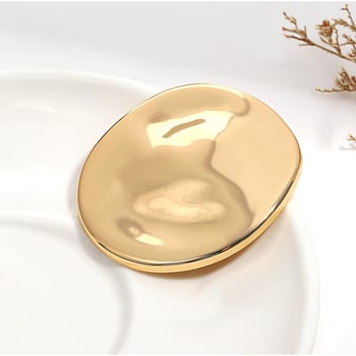 Trendy Dames Broche Irregulier Gevouwen Ronde Metalen Spelden Goud Zilver Kleur Broches Accessoires Party Sieraden Cadeau goud