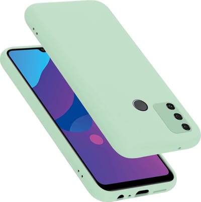 Cadorabo Hoesje geschikt voor Honor 9A in LIQUID LICHT GROEN - Beschermhoes gemaakt van flexibel TPU silicone Case Cover
