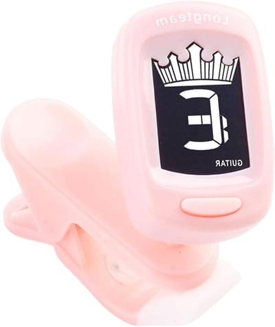 Clip-on Stemapparaat - Gitaar Stemmer - Instrumenten Stemmen - Trillingsdetectie - 67x52x26mm - roze