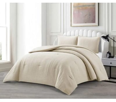 Lavella bedsprei set AFET 3-delig 240x250 cm beige 2 kussenslopen 60x70