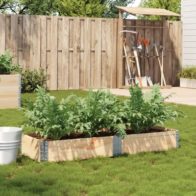 vidaXL - Plantenbak - 150x50 - cm - massief - grenenhout