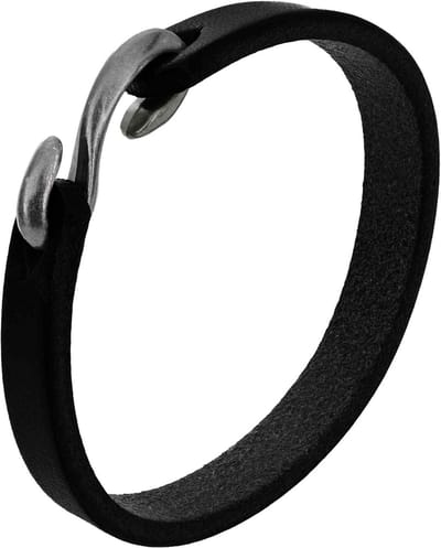 vidaXL - Leren - riem - 1 - Zwart - 200 - x - 0,8 - cm - Leer