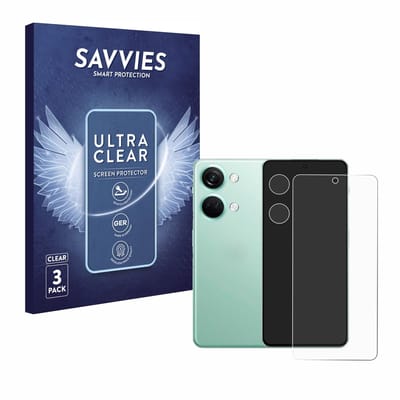 Savvies - Screenprotector voor OnePlus Nord 3 5G (Voor+Camera) - Folie Beschermfolie transparant 6 Stuks