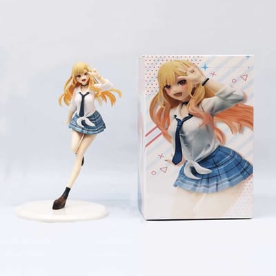 Mijn Dress Up Darling Kitagawa Marin Anime Figuur PVC Collectie Schooluniform Liz Duivel Stijl Desktop Ornamenten Model Speelgoed Cadeaus beige