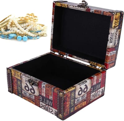 Vintage Houten Opbergdoos voor Sieraden - Organizer en Display Box in Europese Stijl voor Ringen en Oorbellen
