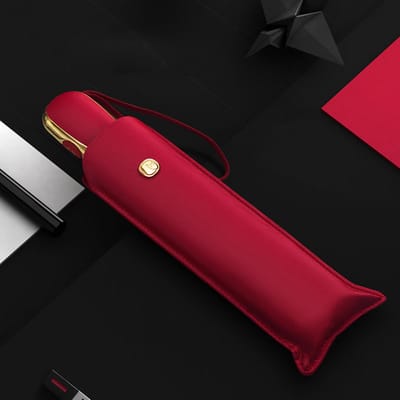 Platte Automatische Paraplu Anti UV Zonne-paraplu Draagbaar 6 Ribben Opvouwbare Parasol voor Dagelijks Gebruik Reizen