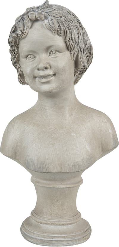 Clayre & Eef Beeld Meisje 14x9x27 cm Beige Polyresin