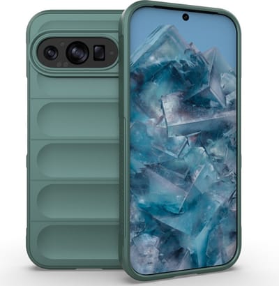 Coverup Hoesje - Geschikt voor Google Pixel 9 / Pixel 9 Pro Hoesje - Coverup Hands-On Rugged Back Cover - Groen