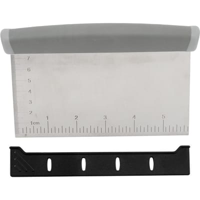 Deegsnijder RVS Grijs Stevig Duurzaam Comfortabel Eenvoudige Bediening Gebakmes met L(for 6.5-9kg) gray