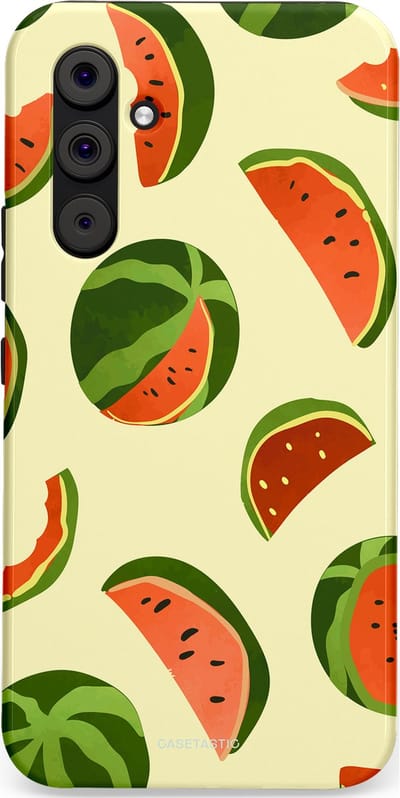 Casetastic Hoesje Geschikt voor Samsung A54 (5G) - Stijlvolle Beschermende Duo-layer Case - Watermeloen Festijn