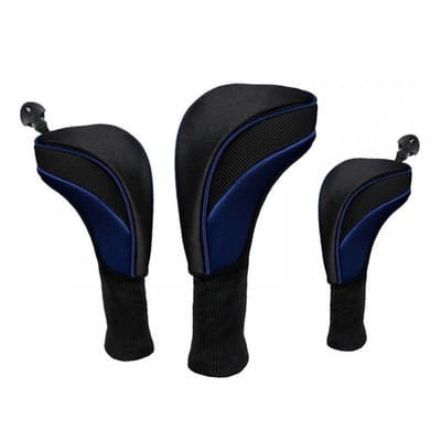 Dailygoods- Golfclub Covers - 3 Stuks - Zacht Nylon Composiet - Ademend - Flexibel Ontwerp - Bescherming tegen Schade - Golfclub Hoes