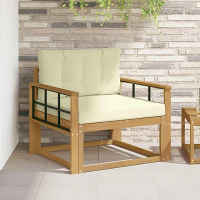 vidaXL - Buiten - Midden - Sofa - Polyester - Wit