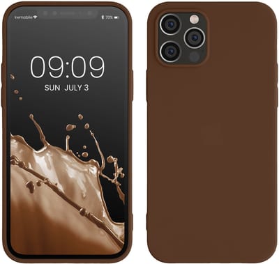 kwmobile telefoonhoesje geschikt voor Apple iPhone 12 / iPhone 12 Pro - Hoesje voor smartphone - Back cover in chocoladebruin