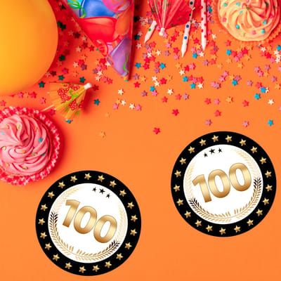 Bierviltjes 100 - 50x stuks - zwart/goud - luxe - verjaardag/jubilea - feestartikelen