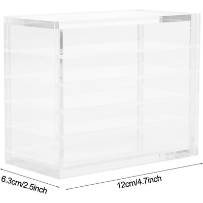 Duidelijke Wimper Opbergdoos Make-up Organizer 5 Lagen Wimperextensions Lijmpalet Houders white