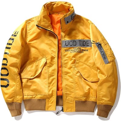 Nieuw Heren Casual Grote Maat Losse Jas Koreaans Tooling Herenjas 3XL yellow