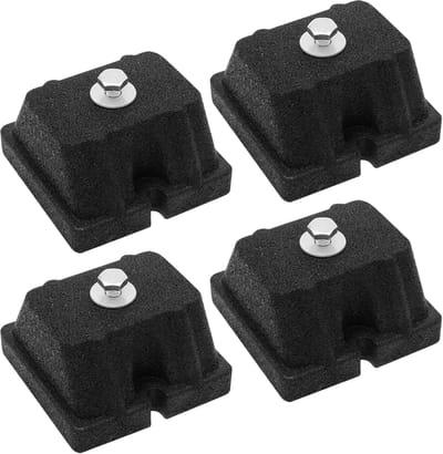 Trillingskussens - Rubberen buffers - Machine isolatie - Schokabsorptie - 12x12x6.5cm - Zwart