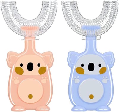 Kinderopzetborstel Silicone U-Vorm 2-6 Jaar Tandenpoetsen Winkelmond