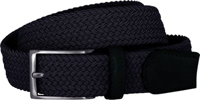 LINDENMANN elastische heren riem - marineblauw