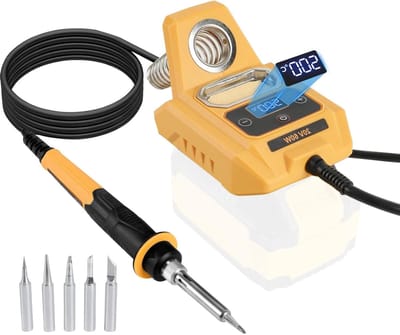 Draadloze Soldeerbout - Draagbaar Station - Apparaat Reparatie - Snelle Opwarming - 60 Watt - Zwart
