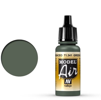 Vallejo Hobbyverf Acrylverf - 71341 Model Air Green Grey - Acryl Verf flesje - 17 ml