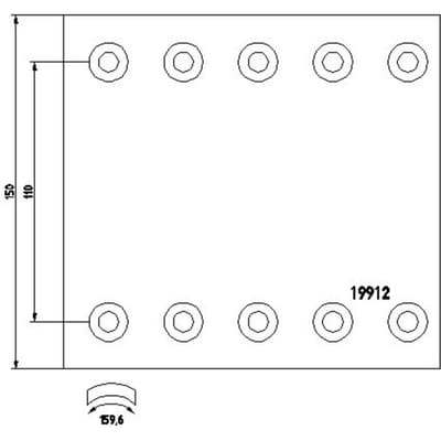 Remvoeringsset, trommelrem TEXTAR 1991201
