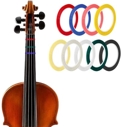 Vt products - Viool Vingering Tape - Cello Tape - Zelfklevend - 9 Kleuren - Vinger Gids - Geschikt voor Violen & Orkestrale Instrumenten