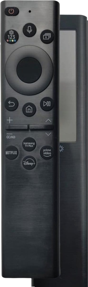 Universele Afstandsbediening Geschikt voor Samsung TV - Geschikt voor Afstandsbediening Samsung BN59-01385B / BN59 - Oplaadbaar USB C - Solar Panel met Zonlicht Oplaadbaar - Incl. App Knoppen - Voorgeprogrammeerd