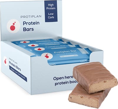 Protiplan - Delicious Protein Bar Chocolate - 16 x 45 g - Low carb - Eiwitrepen - Suikerarm - Sportvoeding - Eiwitten - Proteïne Repen