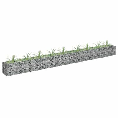 vidaXL - Gabion - plantenbak - verhoogd - 360x30x30 - cm - gegalvaniseerd - staal