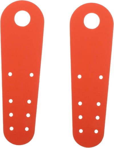 Rolschaats Teenbeschermers - Schoenbeschermers Skates - Bescherming Tijdens Skaten - Versterkte PU Leer Constructie - 18x5.5cm - Oranje