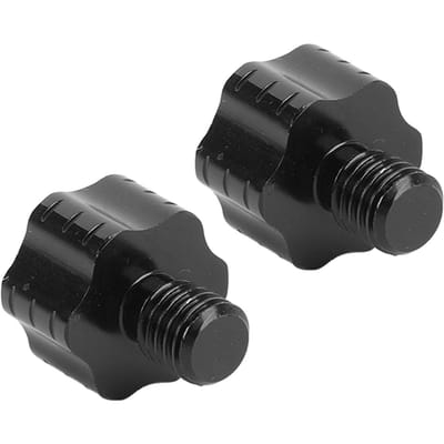 2 Stuks Motorfiets Achteruitkijkspiegel Adapter Bouten Aluminiumlegering Anti-Slip Spiegelmontage Adapter Schroef zwart
