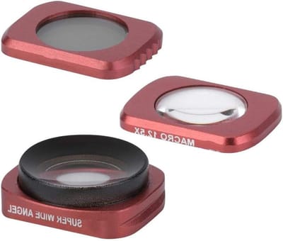 aladdien - Lens Filters Kit - Groothoek en Macro - Dichtbij en Helder Beeld - 3 Stuks - Geschikt voor Camera's - Accessoires voor Fotografie