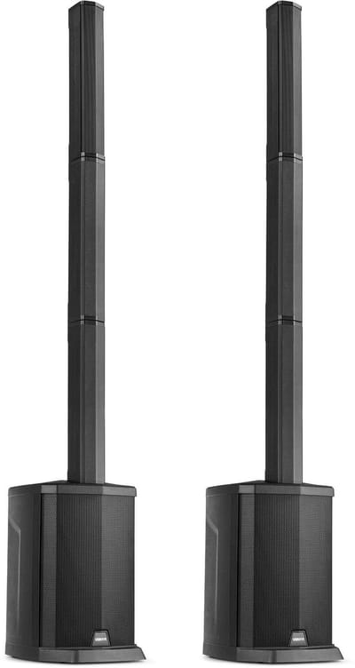 Vonyx VX808B PA speakers - Set van twee actieve speakers met accu - Draadloze stereo pairing - 640W
