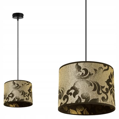 Light-Home Werona – Hanglamp – Hoogte verstelbaar – E27 fitting – Goud met zwart