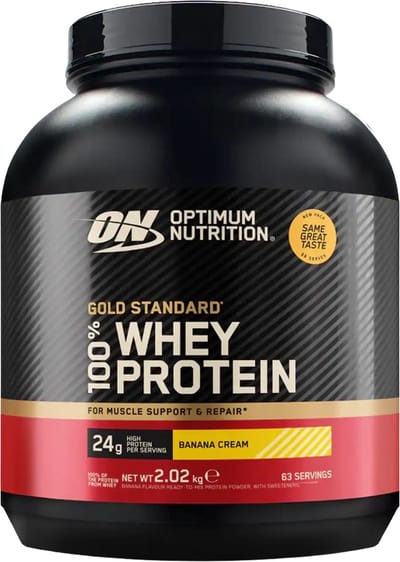 Optimum Nutrition 100% wei-eiwit Gold Standard banaan 2,040 kg (68 porties)