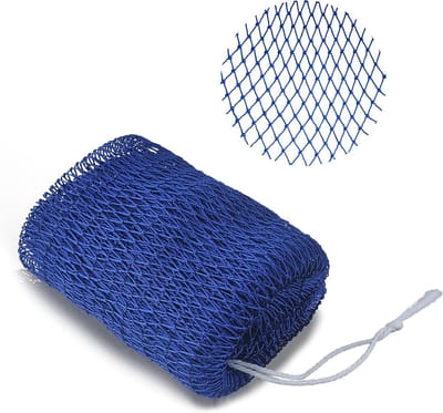 Exfoliërende Bad Spons in Donkerblauw, Ideaal voor Diepe Reiniging en Lichaamsverzorging, Rekbaar tot 114 cm, Perfect voor Douche en Spa Gebruik