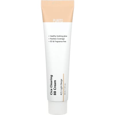Purito Seoul - Wonder Releaf Centella BB Cream SPF30 PA+++ #21 Light Beige - BB Crème met Aziatische Waternavel - 30ml