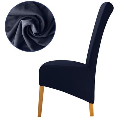 1 Stuk Xl Maat Goedkope Stoelhoes Big Size Lange Rug Europa Stijl Stoelhoezen Voor Restaurant Hotel Party thuis Banket 1 Piece black