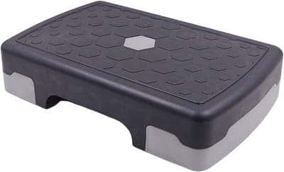 Oefenplatform - Fitness Stap - Thuis Trainen - Antislip Ontwerp - 45 x 30 cm - Donkergrijs