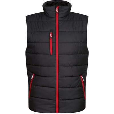 Regatta Heren Navigate Thermisch Gilet (Zwart/Klassiek Rood)