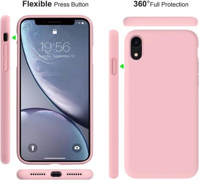 Shieldcase Silicone case geschikt voor Apple iPhone Xr - optimale bescherming - siliconen hoesje - backcover - roze