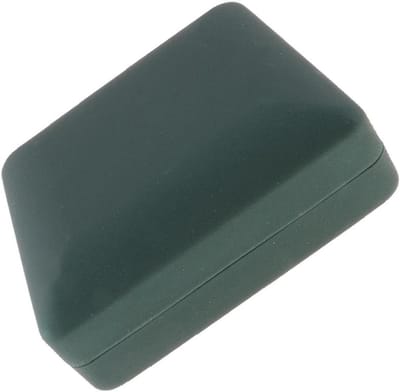 Draagbare sieradendoos - Ringhouder opberger - Sieraden organiseren - Zachte fluwelen voering - 12x12x45 cm - Groen