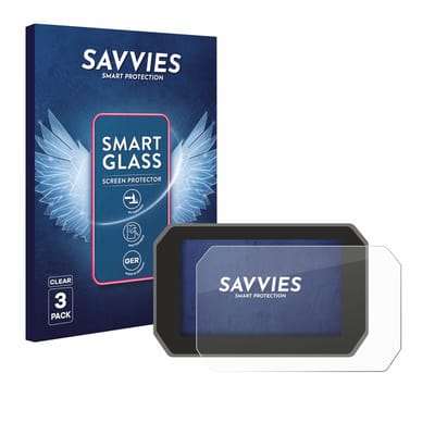 3 Stuks Savvies Screenprotector - geschikt voor Yamaha Tracer 9 GT+ 2025 - beschermfolie glas transparant