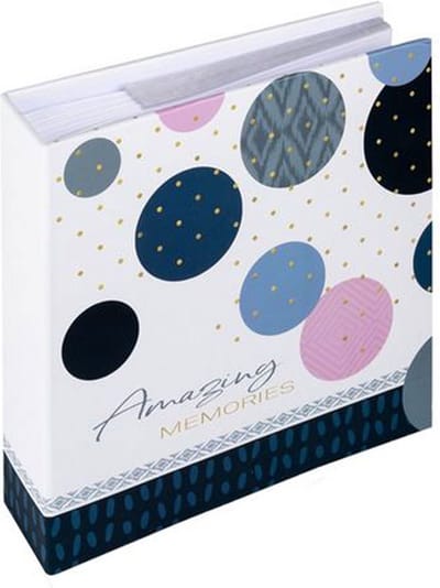 Walther ME-486-L Amazing Memories - Memo insteekalbum - Formaat 22,5 x 22, 5 cm - 200 foto's 10 x 15 cm - Blauw