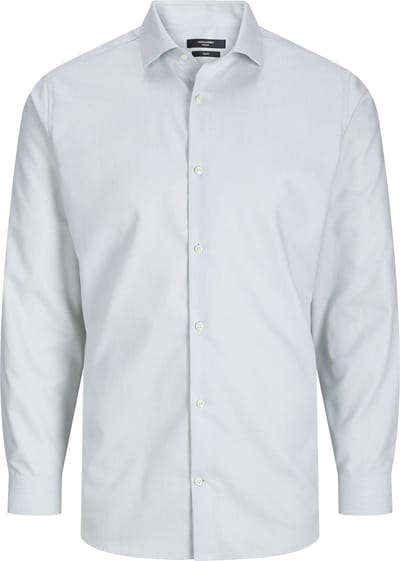 Jack & Jones Overhemd Jprblaparker Shirt L/s Noos 12227385 Iceberg Green/slim Fit Mannen Maat - XL
