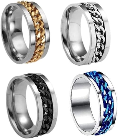 4-delige Rvs Flesopener Ringen, Draagbare Ringopeners voor Bierflessen, Handige Bar Accessoires en Gereedschap