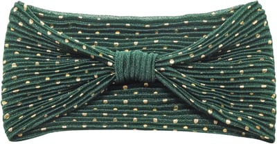 Emilie collection – Haarband – Groen – Gouden Stipjes – Elegant & Comfortabel