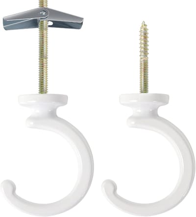 Set van 2 plafondhaken, plantenhaken, lantaarnhaken, haken voor vazen, plafondhaken, plantenhangers, bloemenmanden, geschikt voor binnen- en buitendecoratie